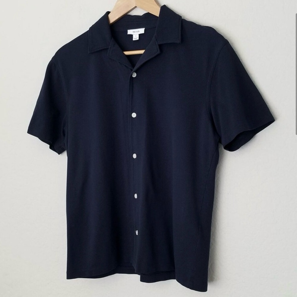Reiss Men’s Small Navy Casual Button Up